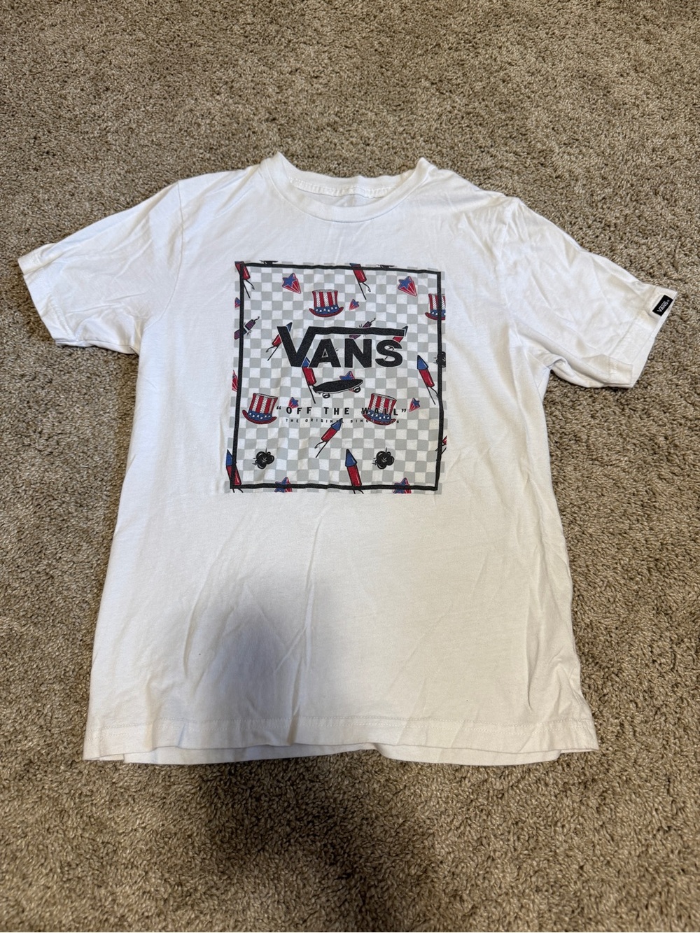 8 Boy’s VANS Checkered T-Shirt